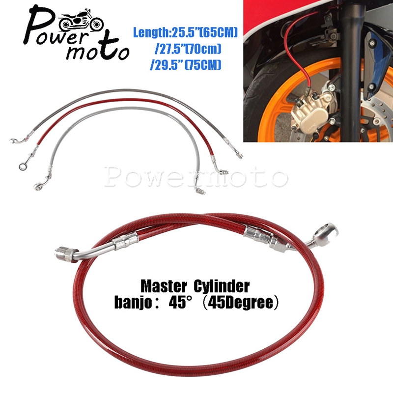 Motorcycle Brake Cable - 65cm 70cm 75cm Motorcycle Brake Hose