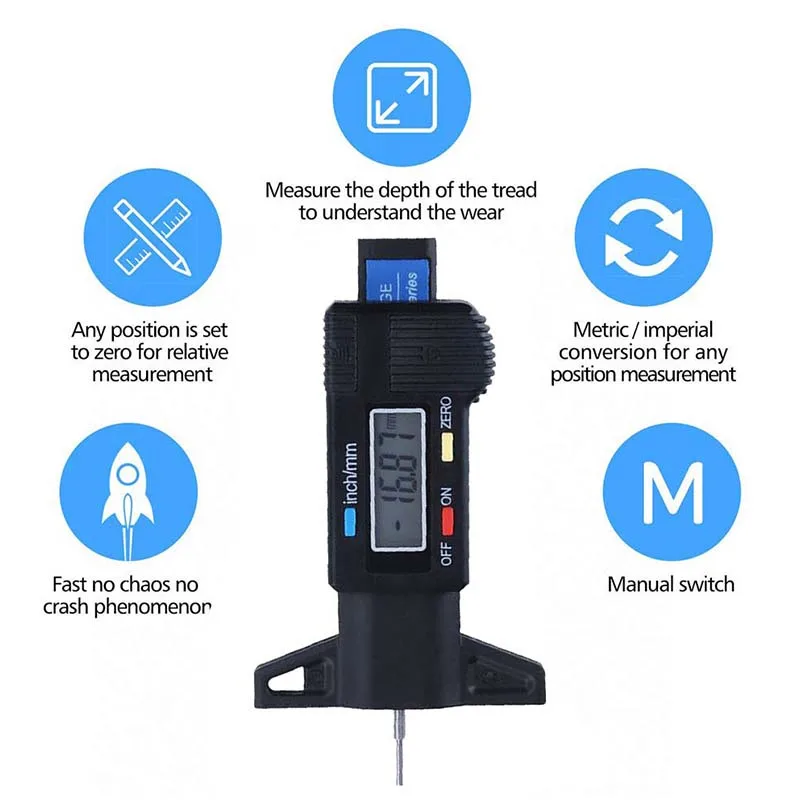 Digital Motorcycle Car Tire Ty - Brake Caliper recension och pris