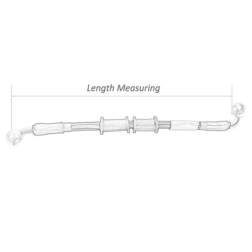 400mm-2400mm Brake Hose Hydrau - Motorcycle Brake Cable recension och pris